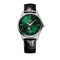 Flagship Heritage Moonphase 38.5mm - Sunray Green on Leather Strap
