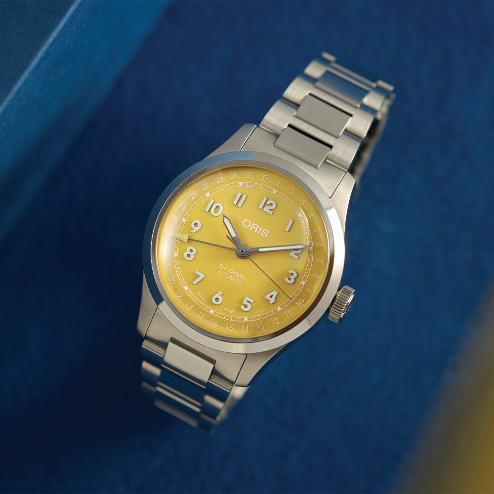 Big Crown Pointer Date 40mm - Yellow on Bracelet