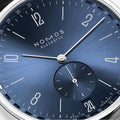 Tangente 2Date 37.5mm - Blue on Leather Strap