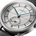 Heritage Classic Sector Dial 38.5mm - Silver on Leather Strap
