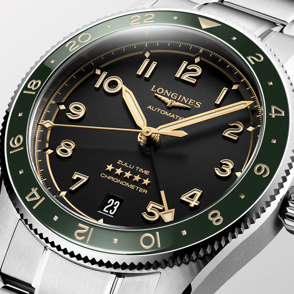 Spirit Zulu Time 39mm - Green on Bracelet