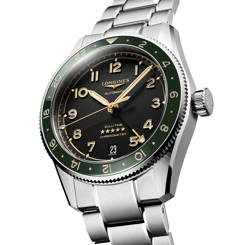 Spirit Zulu Time 39mm - Green on Bracelet