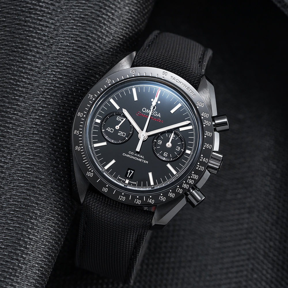 Speedmaster Dark Side Of The Moon Chronograph 44.25mm - Black on Fabric Strap
