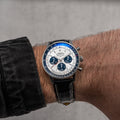 Navitimer B01 Chronograph 43mm - Silver on Leather Strap