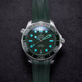 Seamaster Diver 300M 42mm - Green on Rubber Strap