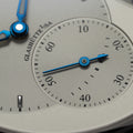 PanoMaticLunar 40mm - Silver on Leather Strap
