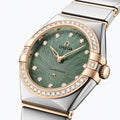 Constellation Diamonds Quartz Steel and Moonshine Gold 28mm - Green on Bracelet