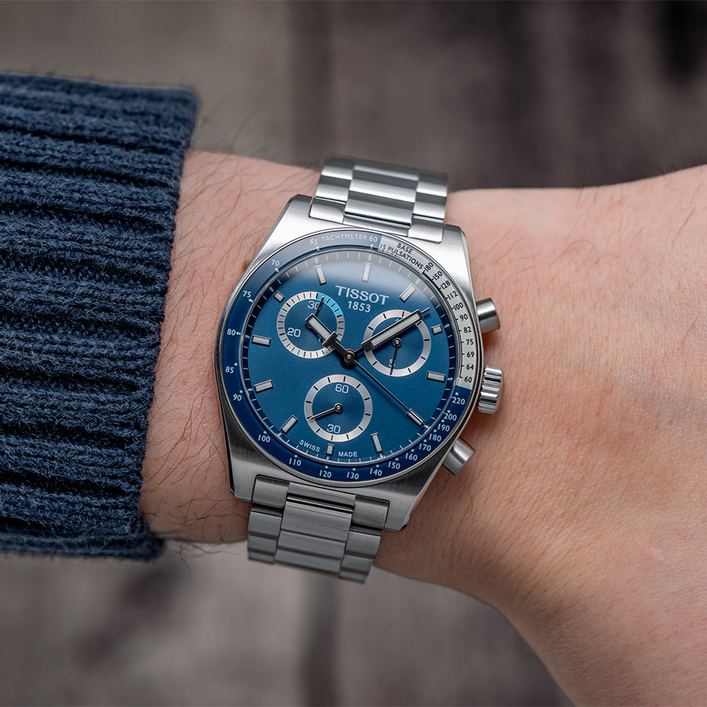 PR516 Quartz Chronograph 40mm - Blue on Bracelet