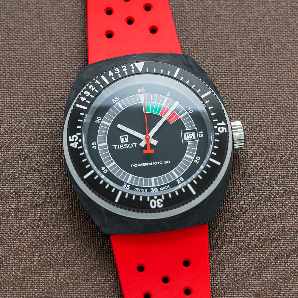 Sideral S 41mm - Black on Rubber Strap