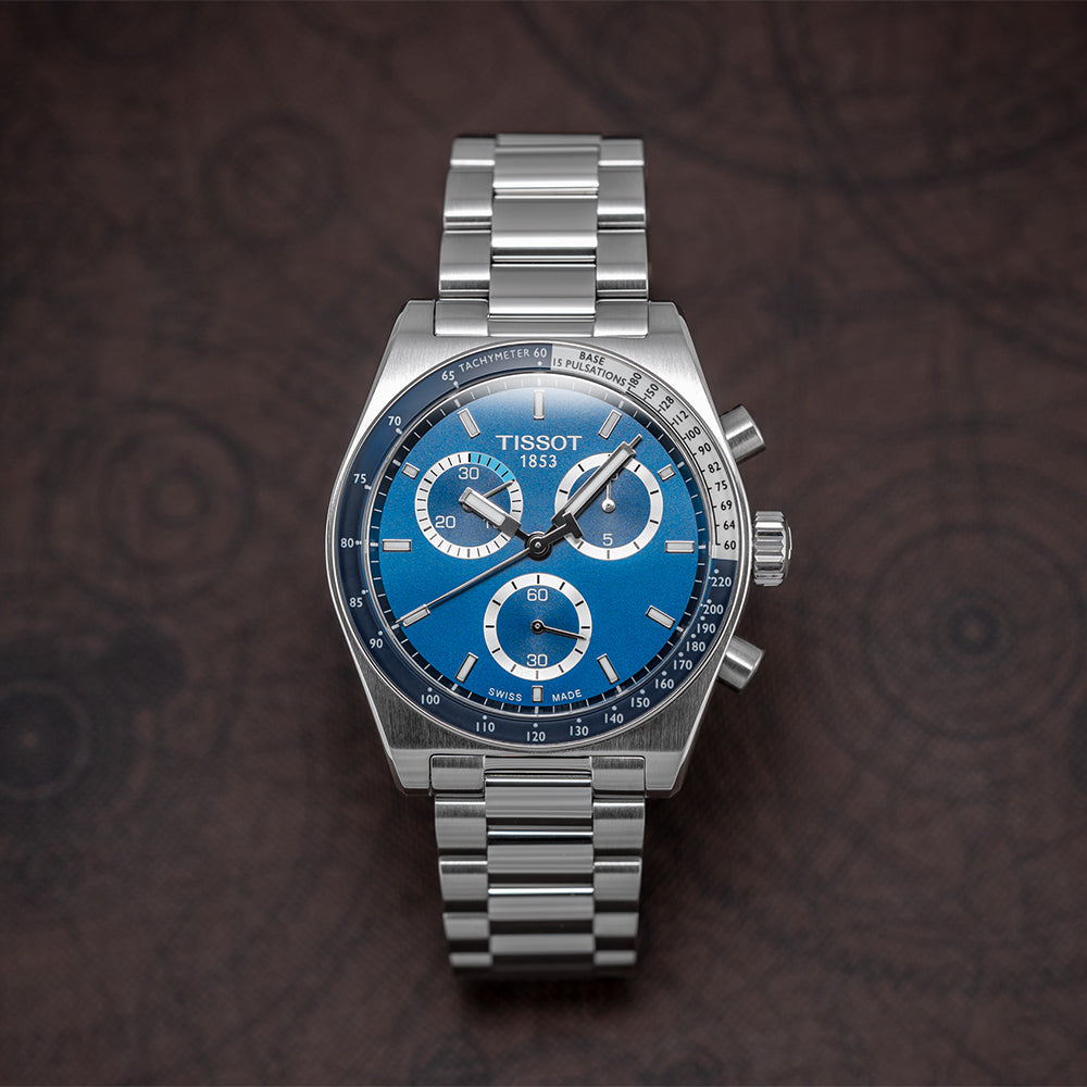 PR516 Quartz Chronograph 40mm - Blue on Bracelet