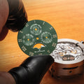 Villeret Perpetual Calendar Red Gold 40.3mm - Green on Leather Strap