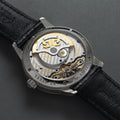 PanoMaticLunar 40mm - Silver on Leather Strap