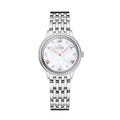 De Ville Prestige Diamonds Quartz 27.5mm - White, Mother-of-Pearl on Bracelet