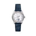 Serenade Luna Diamond Automatic 32.5mm - White, Mother-of-Pearl on Leather Strap