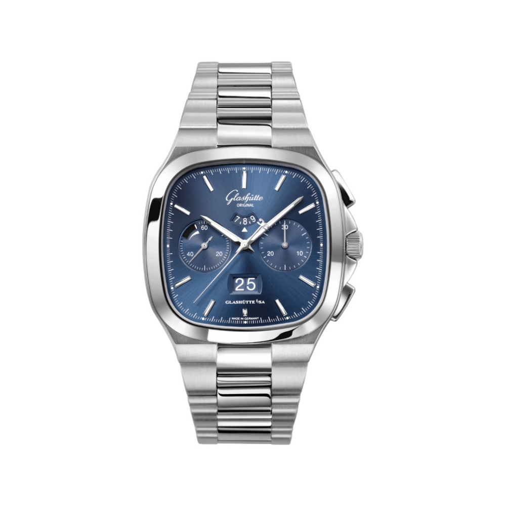Seventies Chronograph Blue 40mm - PVD Coated Stainless Steel on Bracelet
