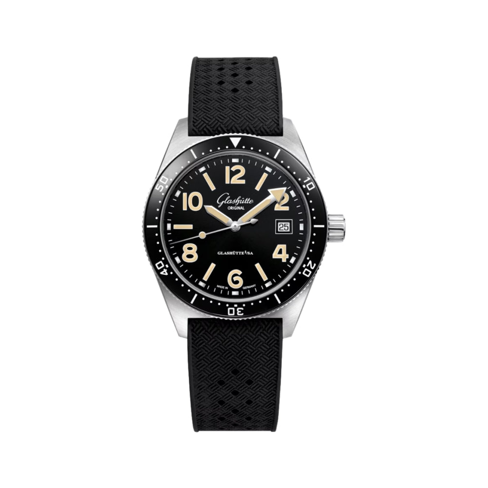 SeaQ Automatic 39.5mm - Galvanized Black on Rubber Strap