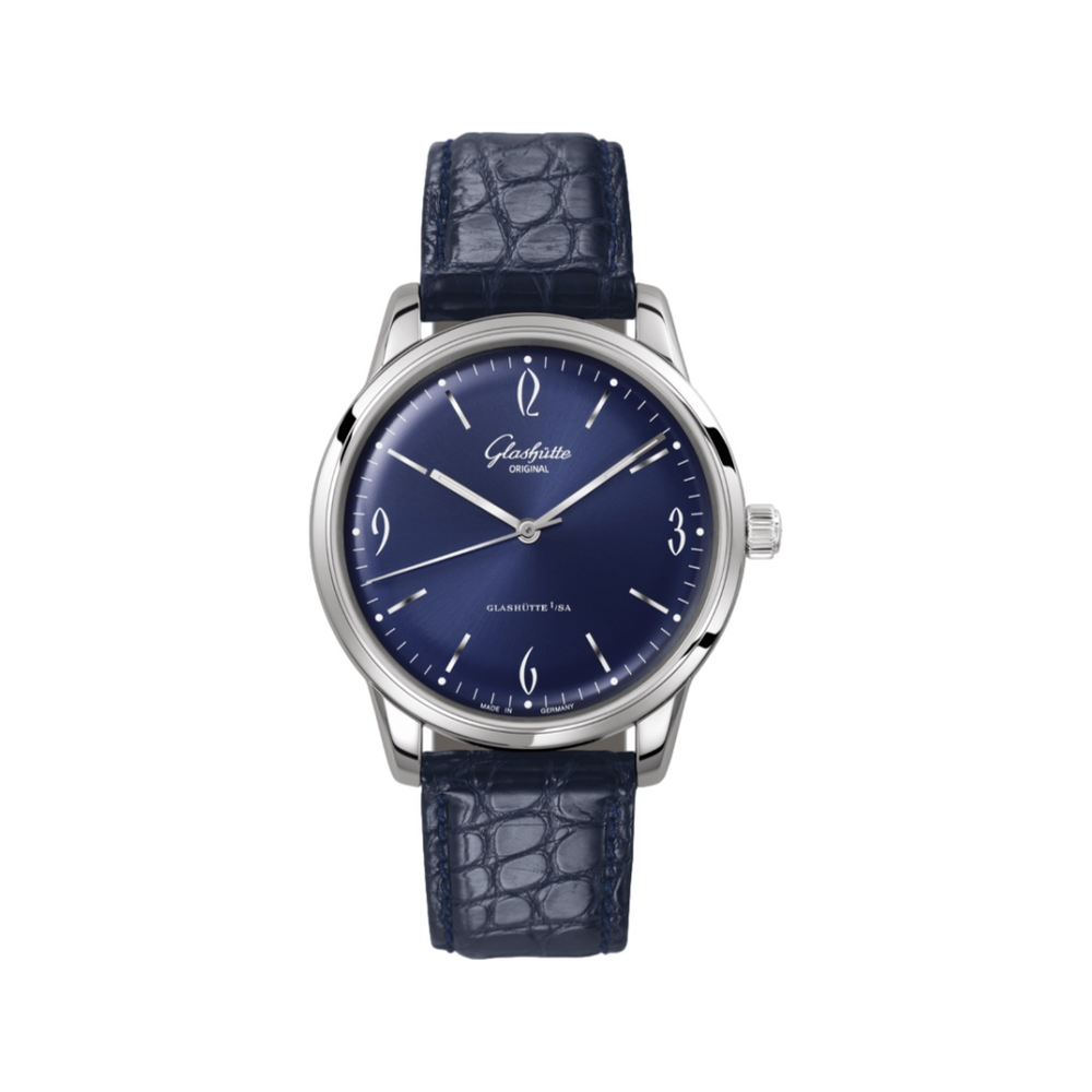 Sixties 39mm - Galvanized Blue on Strap