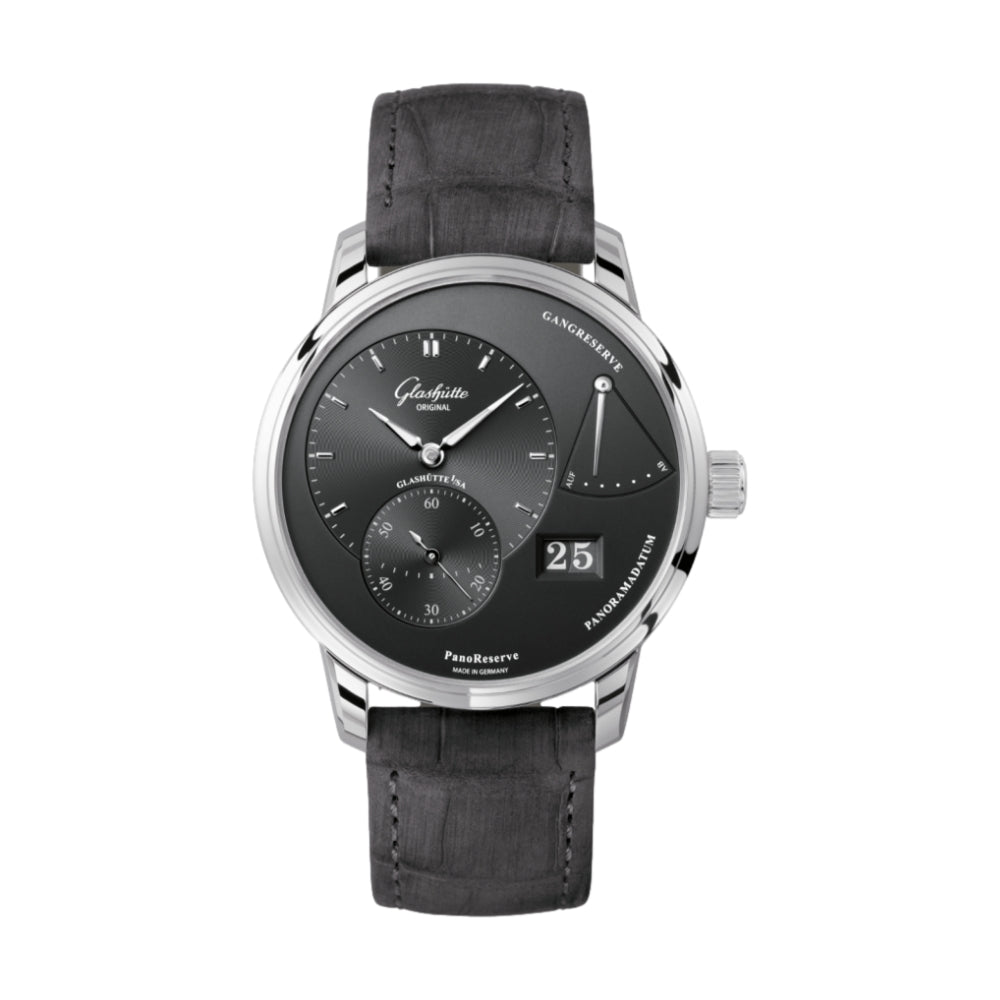 PanoReserve 40mm - Dark Grey on Leather Strap