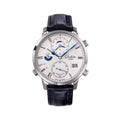 Senator Cosmopolite Automatic White Gold 44mm - Silver on Leather Strap