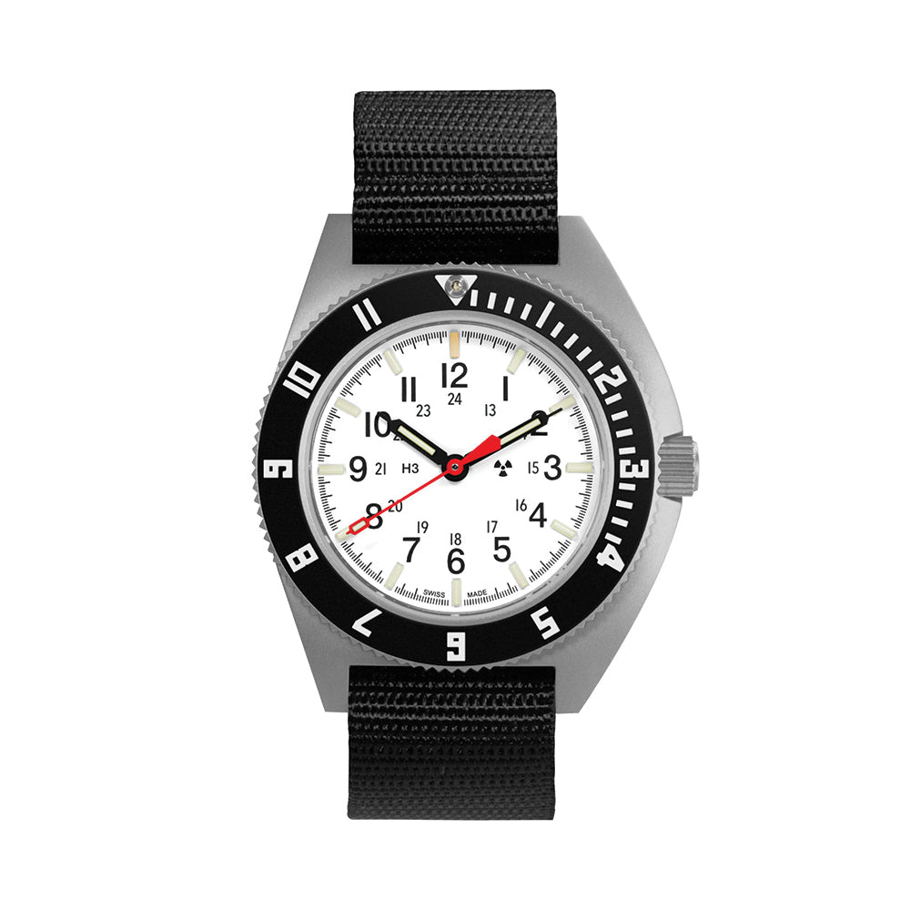 SSNAV No Date 41mm - Arctic on Ballistic Nylon Strap