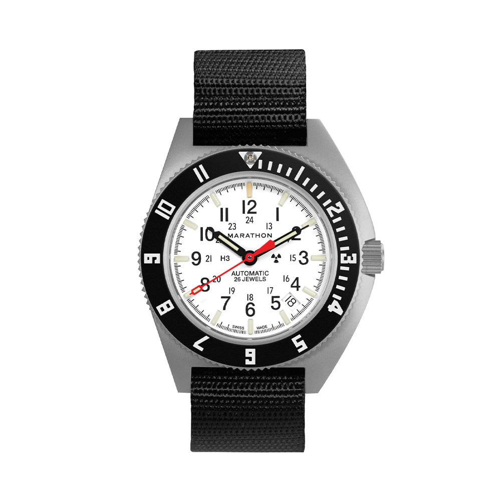 SSNAV-D 41mm - Arctic on Ballistic Nylon Strap