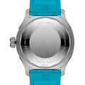 Superocean Automatic 42mm - Black w/ Rainbow Indices on Blue Rubber Strap