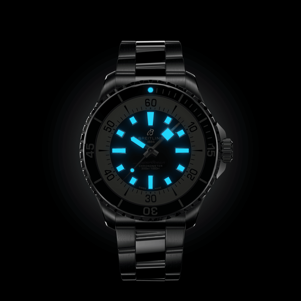 Superocean Automatic 44mm - Black on Bracelet