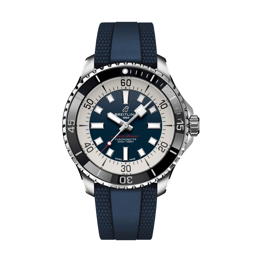 Superocean Automatic 44mm - Blue on Rubber Strap