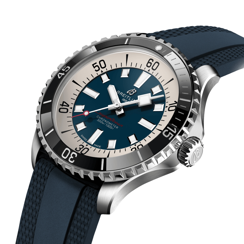 Superocean Automatic 44mm - Blue on Rubber Strap