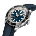 Superocean Automatic 44mm - Blue on Rubber Strap