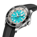 Superocean Automatic 44mm - Turquoise on Rubber Strp