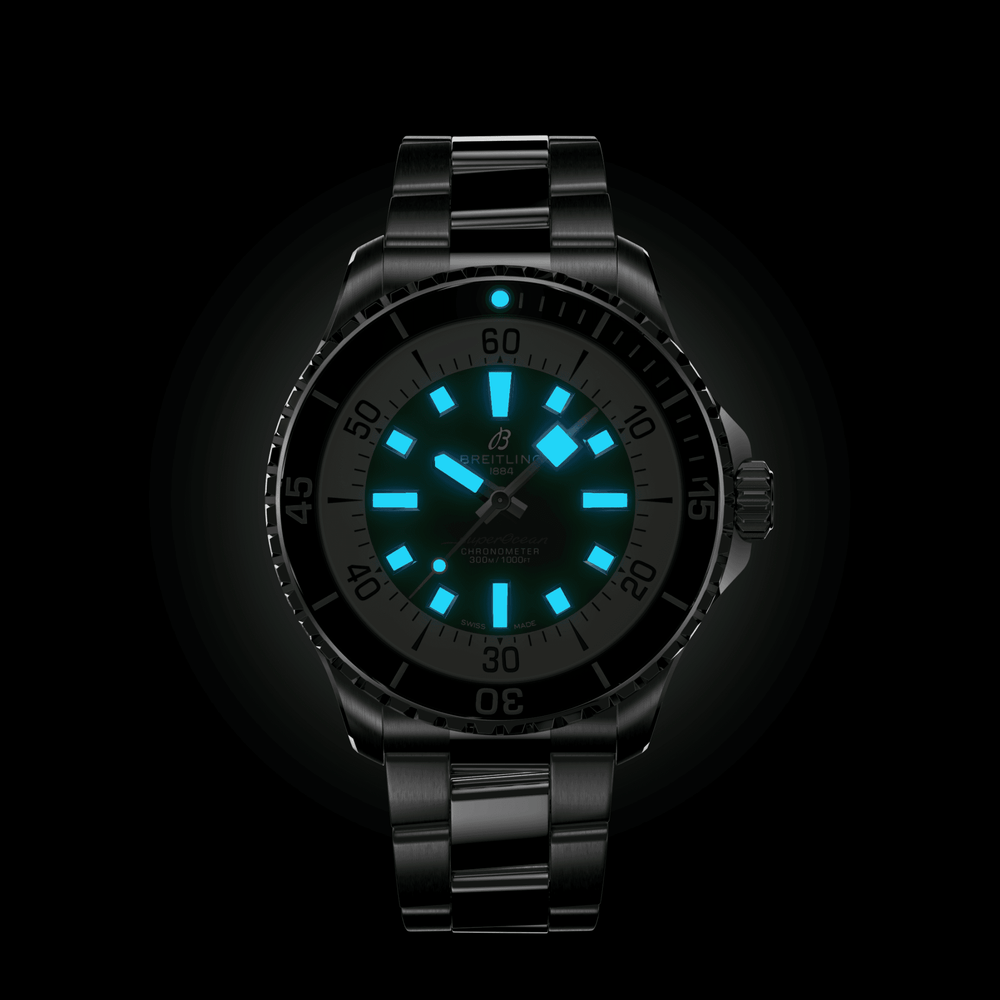 Superocean Automatic 44mm - Green on Bracelet