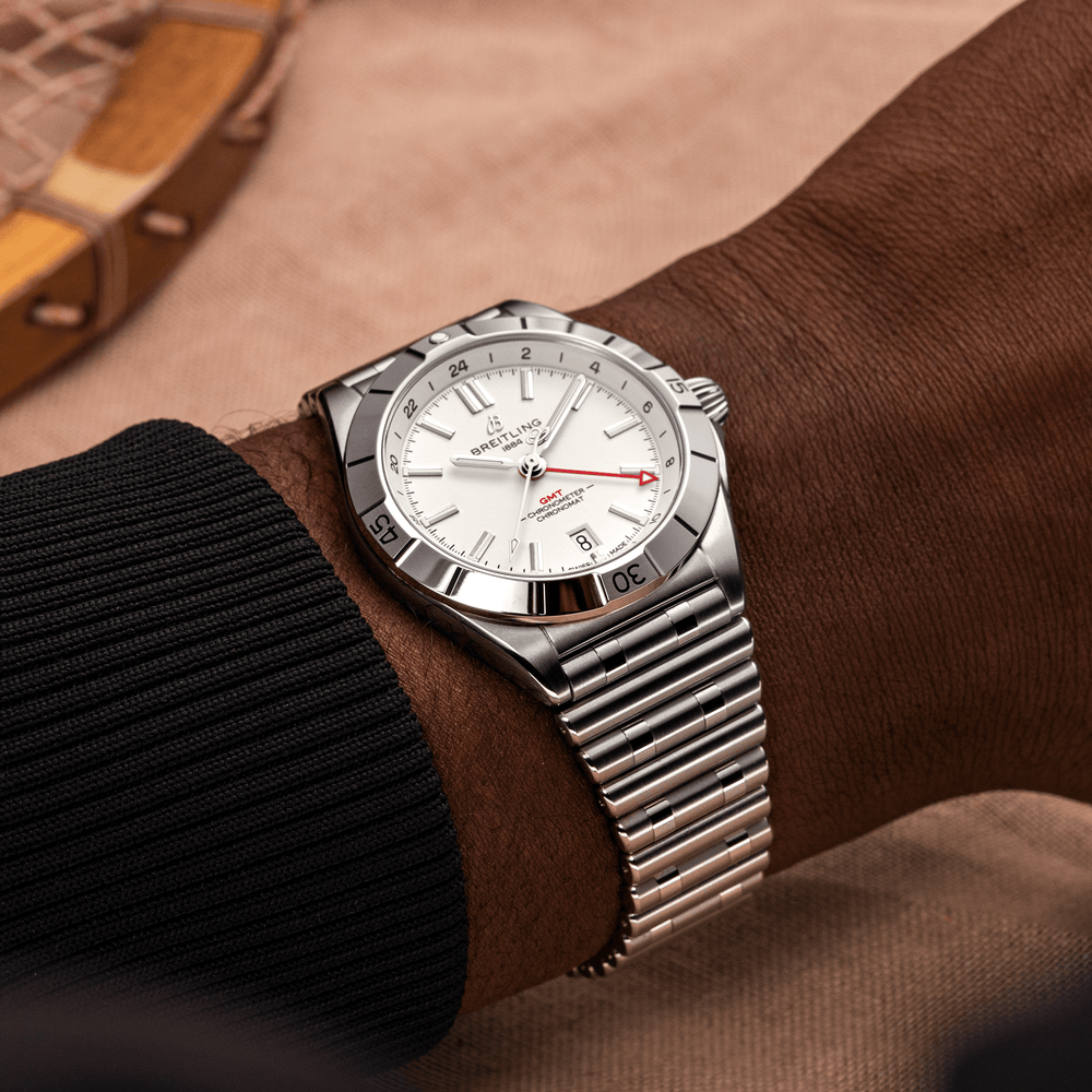 Chronomat Automatic GMT 40mm - White on Bracelet