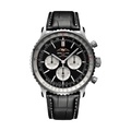 Navitimer B01 Chronograph 46mm - Black on Leather Strap