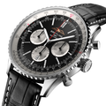 Navitimer B01 Chronograph 46mm - Black on Leather Strap