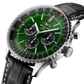 Navitimer B01 Chronograph 46mm - Green on Leather Strap