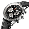 Navitimer B01 Chronograph 43mm - Black on Leather Strap