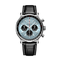 Navitimer B01 Chronograph 43mm - Ice Blue on Leather Strap
