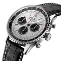 Navitimer B01 Chronograph 43mm - Silver on Leather Strap