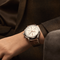 Premier B01 Chronograph 42mm - Ivory on Leather Strap