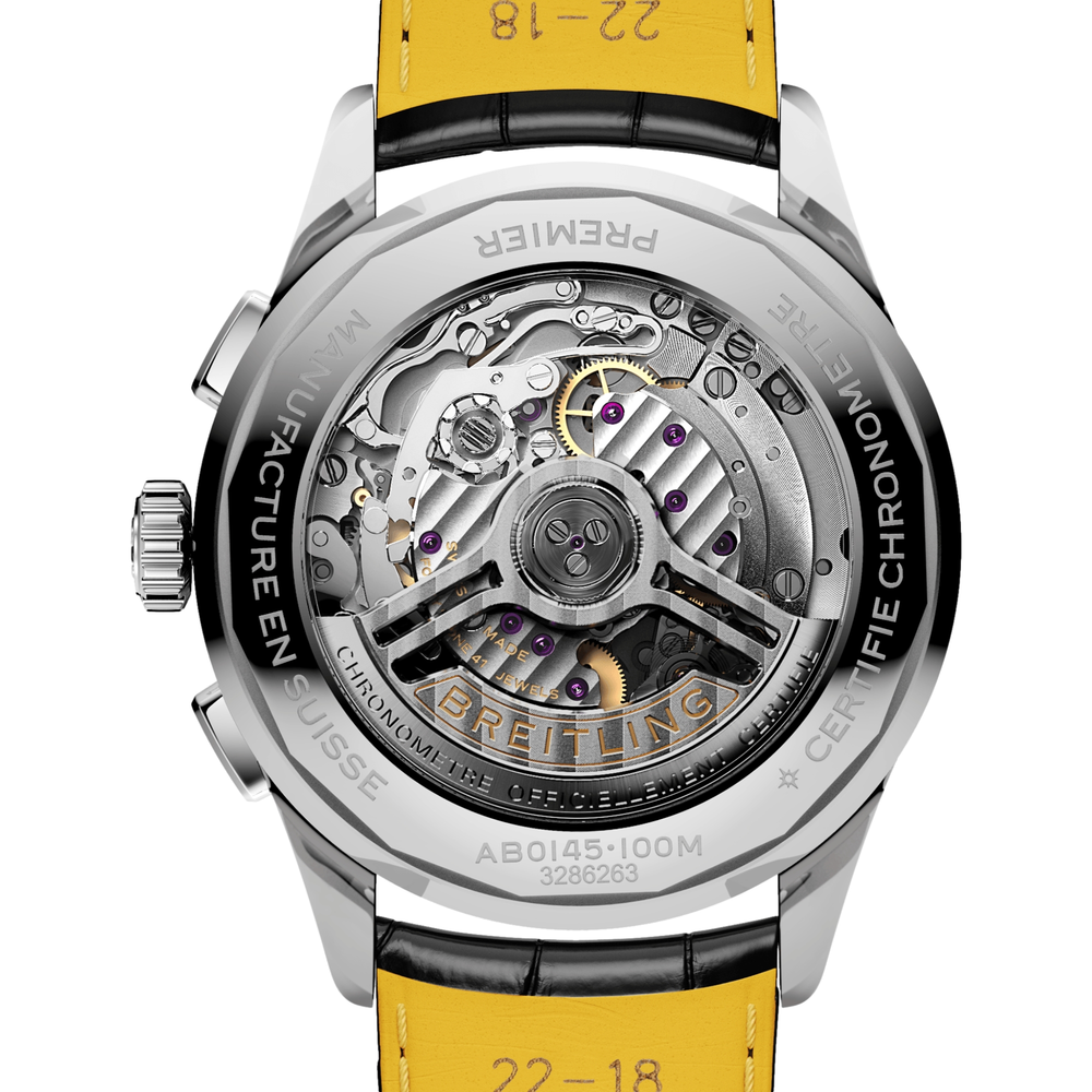 Premier B01 Chronograph 42mm - Black on Leather Strap