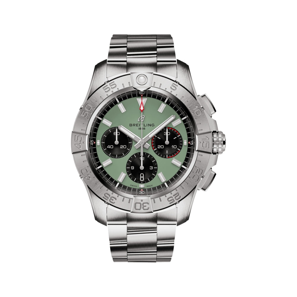 Avenger B01 Chronograph 44mm - Green on Bracelet