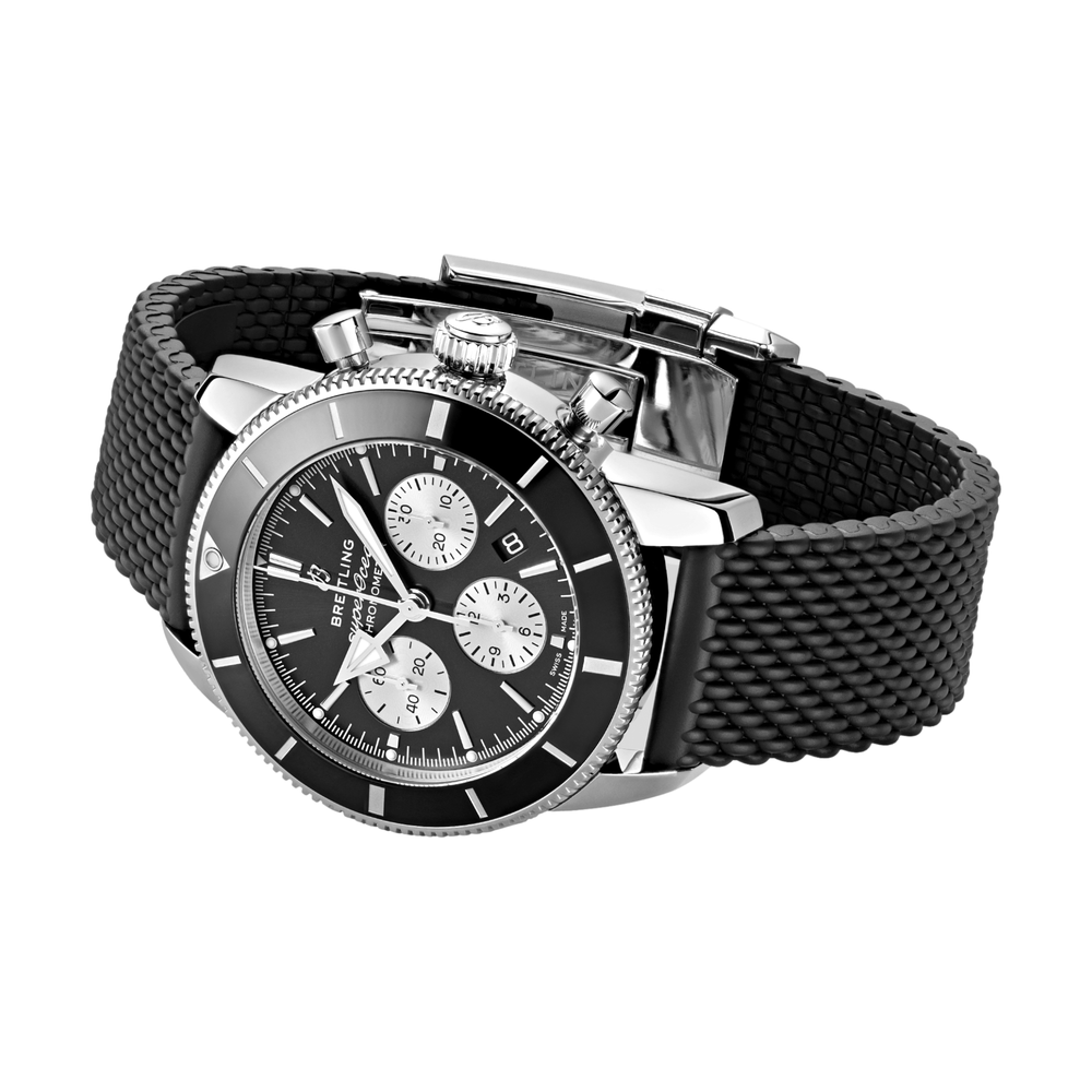 Superocean Heritage B01 Chronograph 44mm - Panda on Rubber Strap