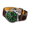 Top Time B01 Ford Mustang 41mm  - Green on Leather Strap