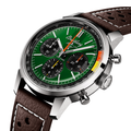 Top Time B01 Ford Mustang 41mm  - Green on Leather Strap