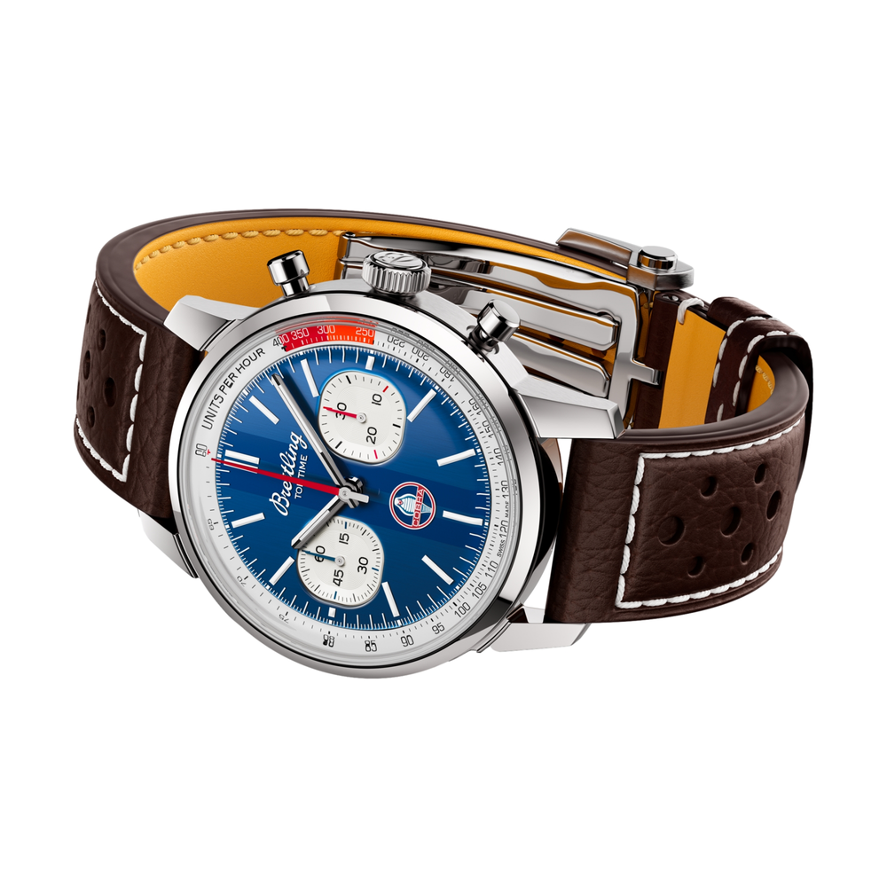Top Time B01 Shelby Cobra 41mm - Blue on Leather Strap