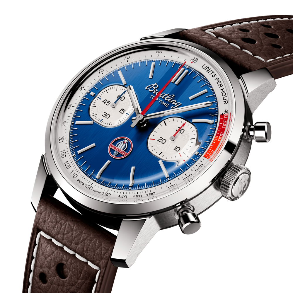 Top Time B01 Shelby Cobra 41mm - Blue on Leather Strap