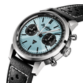 Top Time B01 Triumph 41mm - Ice Blue on Leather Strap