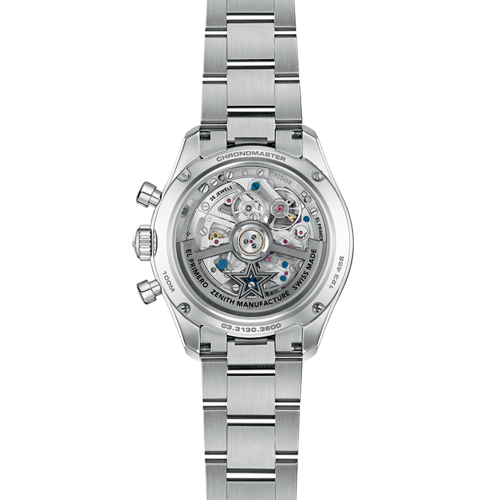 Chronomaster Sport Skeleton 41mm - Grey, Green Bezel on Bracelet and Additional Rubber Strap