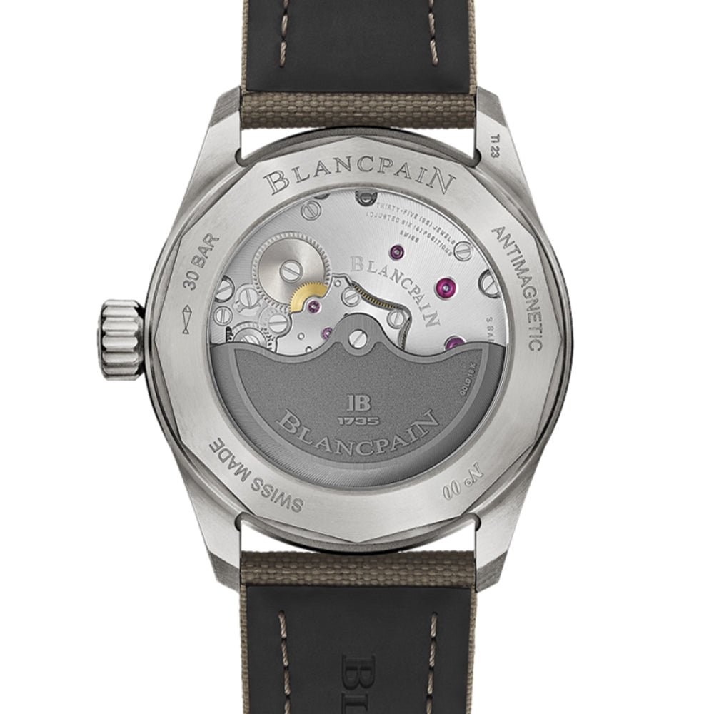 Fifty Fathoms Bathyscaphe Titanium 43mm - Anthracite on Sail-Canvas Strap